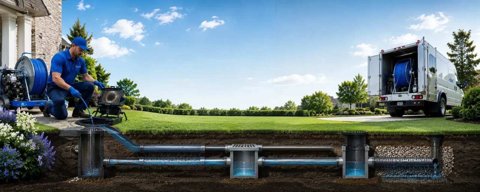 Outdoor drain cleaning information for Hillsborough, NJ